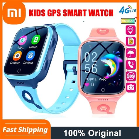Xiaomi 4g Kids Smart Watch Camera Sos Ip67 Waterproof Gps Wifi Video