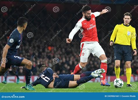 Olivier Giroud Of Arsenal Fc Editorial Image Image Of Football