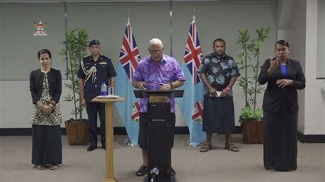 Fiji Government Fijian Prime Minister Delivers Statement On Covid 19