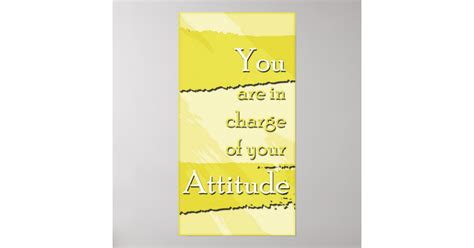 Your Attitude Motivational Poster Zazzle