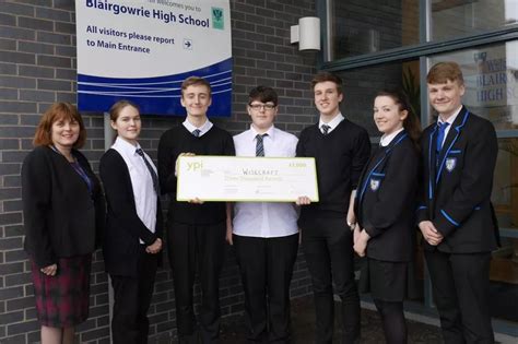 Fourth Year Blairgowrie High Pupils Win £3000 For Local Charity Wisecraft Daily Record