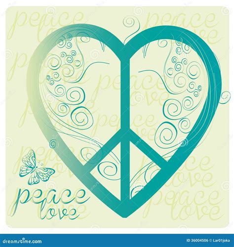 Love Peace Symbol Royalty Free Stock Image Image 36004506