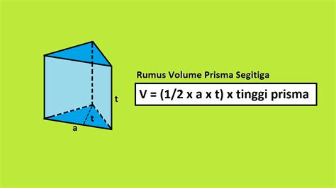 Simak Rumus Volume Prisma Segitiga Lengkap Berserta Contoh Soal Dan