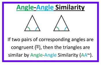 Geometry Classroom Posters Ratios Proportions And Similar Triangles