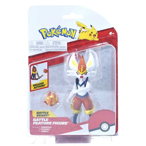 38213 Pokemon Cinderace Battle Feature Deluxe Figure Action Figure