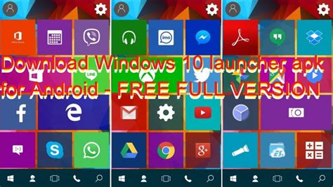 Download Windows 10 Launcher Apk For Android Free Full