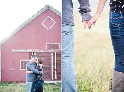 Red Barn Engagement Session Glamour And Grace