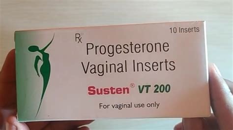 Susten Vt Tablet Progesterone Vaginal Inserts Susten Vt Mg Tablet Uses Benefits