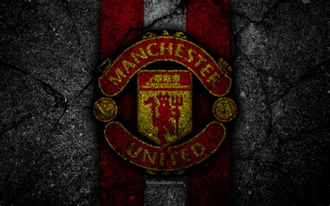 Descargar Fondos De Pantalla El Manchester United FC 4k Logotipo De