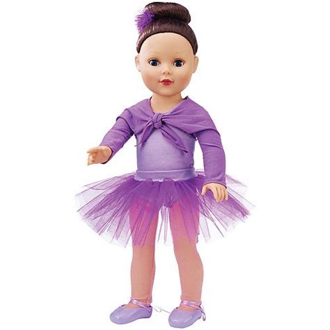 Walmart My Life As Purple Ballerina 18 Doll Brunette Ballerina