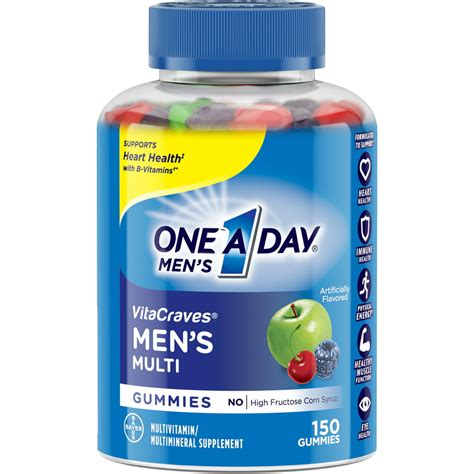 One A Day Mens Vitacraves Multivitamin Gummies Supplement With
