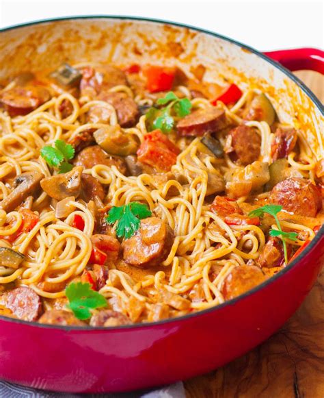 Creamy Sausage Pasta Skillet - Tatyanas Everyday Food