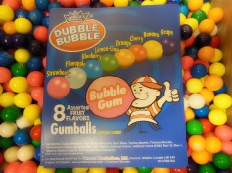 Assorted Dubble Bubble Gum Balls 63 16mm 1 Lb 453g