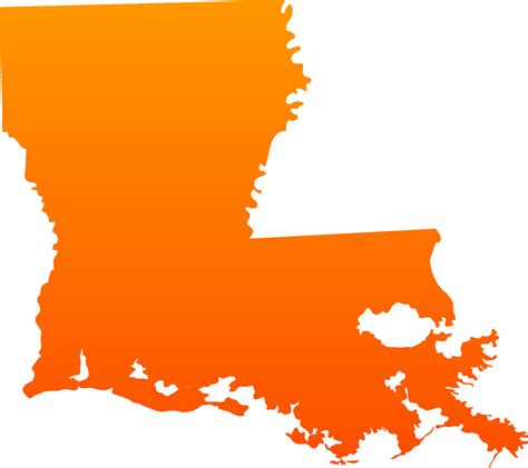 Louisiana State Map Drawing Free Image Download