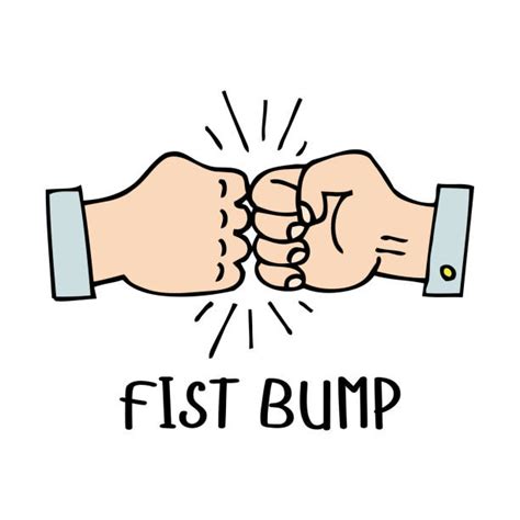 Black Fist Bump Clip Art