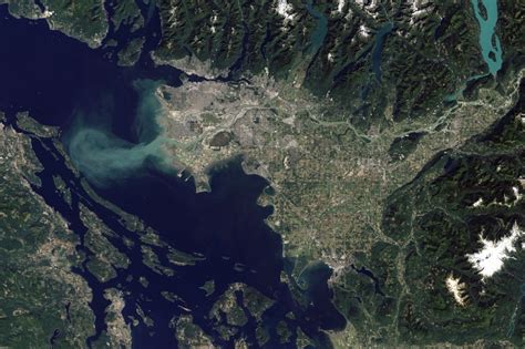 Satellite Photo Of Vancouver And The Fraser River Universe Today