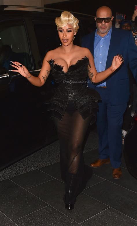Cardi B Flaunts Her Cleavage In Paris 14 Photos Thefappening