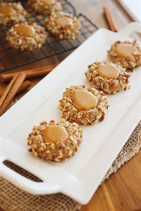 Caramel Spice Thumbprint Cookies The Comfort Of Cooking