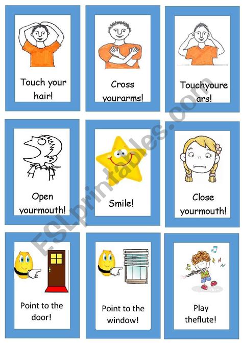 Simon Says Flashcardsi Made These Because I Want My Students To Be