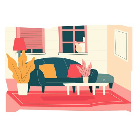 Check spelling or type a new query. Cozy Living Room Vector Illustration - Download Free ...