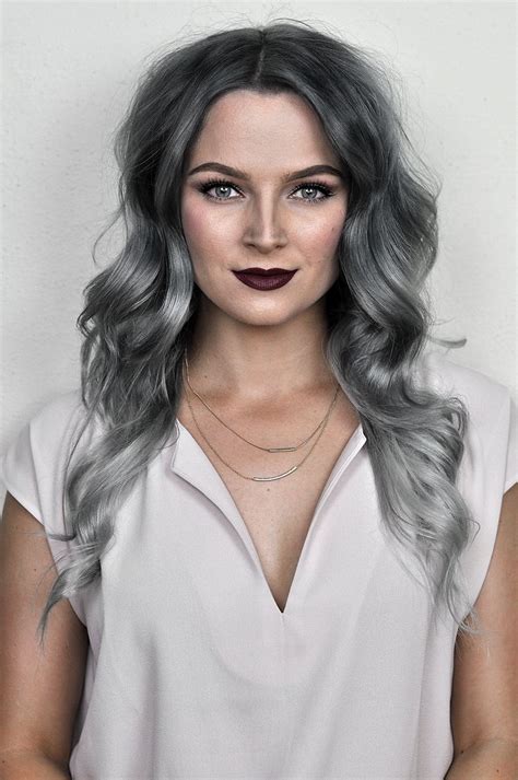 Silver Ombre Hair Dye Tutorial With Overtone Mayalamode Silver
