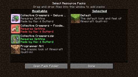Collective Creepers Minecraft Resource Packs Curseforge