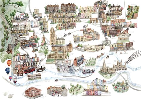 Illustrated City And Food Maps Laura Hallett Art And Illustration