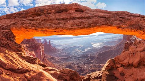 Arch In The Canyons Hd Desktop Wallpaper Widescreen High Definition