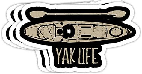 Yak Life Kayak Life Kayaking And Paddling T Decorations Vinyl