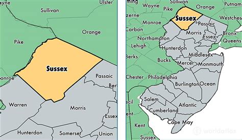 Map Of Sussex County Nj Maping Resources