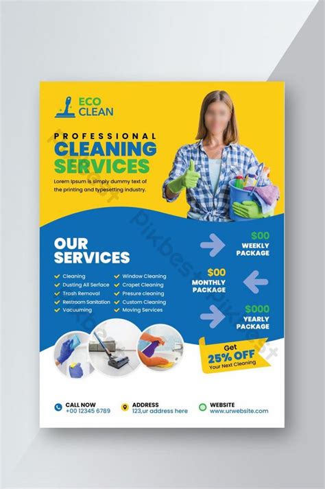 Modern Cleaning Services Flyer Template Ai Free Download Pikbest
