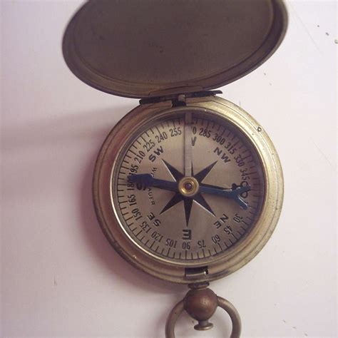 Vintage Wittnauer Military Pocket Watch Style Compass Ww2 Ma And Pas