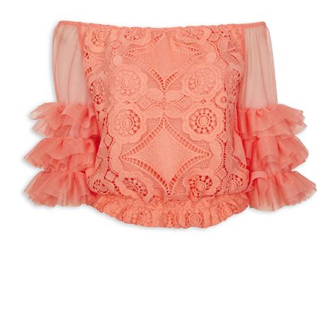 Coral Lace Top 3040663 Truworths