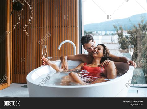 Couple Enjoying Bath Image And Photo Free Trial Bigstock
