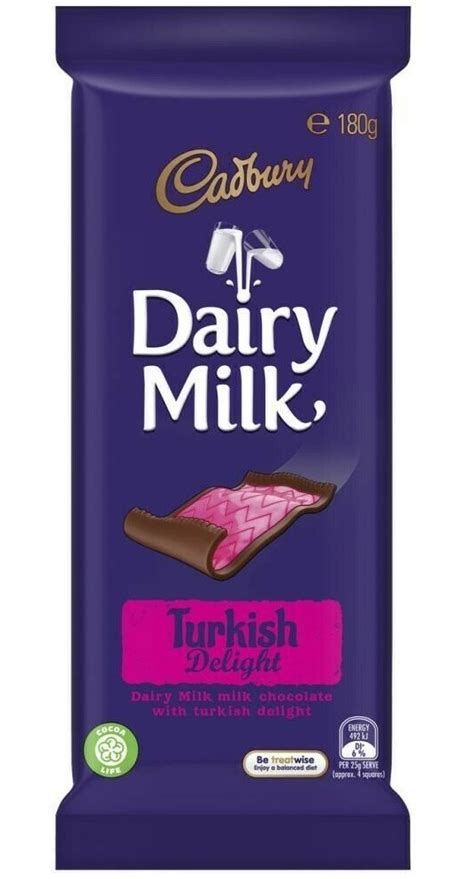 Cadbury Turkish Delight Block 180g Confectionery World