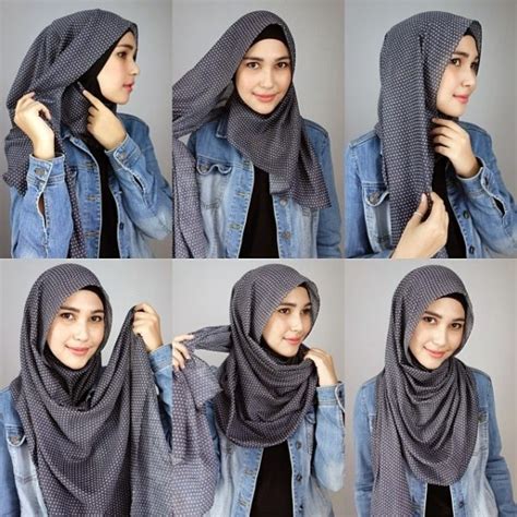 Tutorial Hijab Monochrome Pashmina Hijab Trendz Fashion