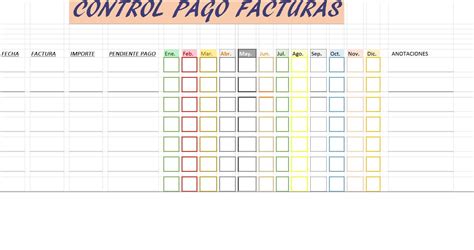 Plantilla Excel Para El Control De Pagos De Forma Fácil Plantillas