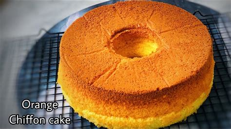 How To Make Orange Chiffon Cake Easy Chiffon Cake Magic Out Of Hands Youtube