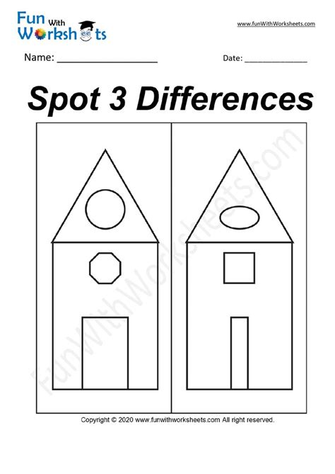 Spot The Difference Worksheet Free Printable Worksheets