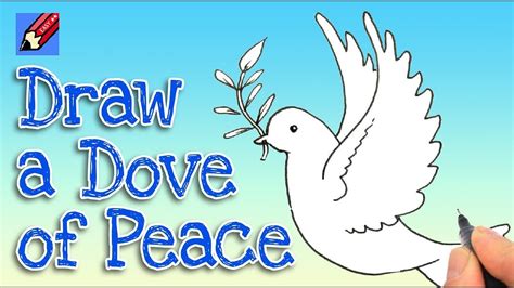 How To Draw A Dove Of Peace Real Easy Youtube