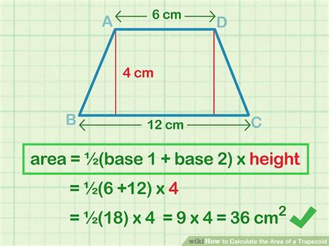 3 Ways To Calculate The Area Of A Trapezoid Wikihow