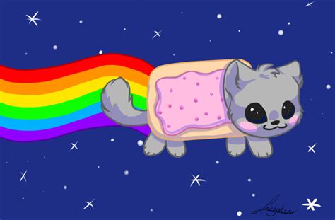 It was created by someone called huy hong. Nyan cat :3 by Layalu on DeviantArt
