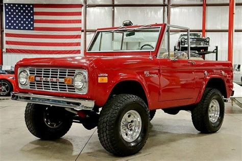 1971 Ford Bronco Sport 63553 Miles Cardinal Red Suv V8 3 Speed Manual