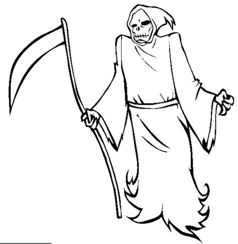 Grim Reaper Coloring Pages