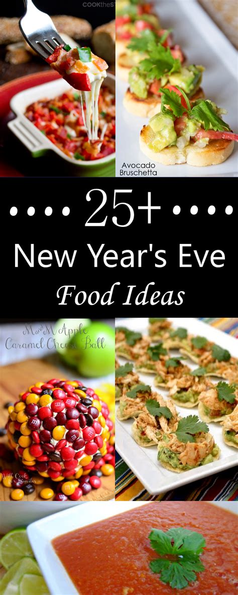 You can create a wonderful table setting, serve up some great food and finish off the evening with some fun after dinner games and of course the obligatory auld lang syne. 25+ New Year's Eve Food Ideas - Crazy Little Projects