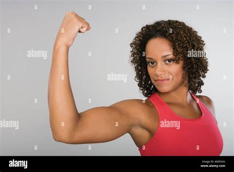 Close Up Woman Flexing Bicep Hi Res Stock Photography And Images Alamy