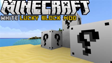 White Lucky Blocks Minecraft White Lucky Block Mod Youtube