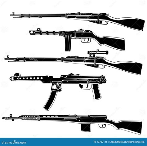 Soviet Guns Royalty Free Stock Photo Image 13707115