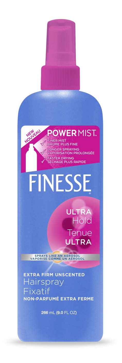 Finesse Extra Firm Unscented Power Mist Hairspray Walmart Canada