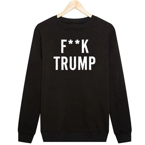 New Fashion Men Anti Trump Sweatshirt Fuck Trump Printed Hoody Warm Long Sleeve Blusas Homme Hip